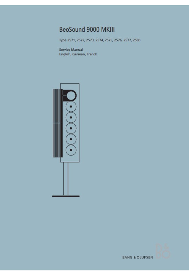 BeoSound 9000 MKIII_English_German_French